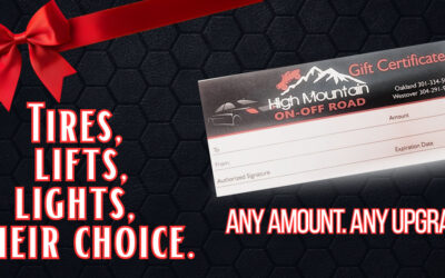 The Perfect Gift for the On-Off Roader Who Has Everything? High Mountain On-Off Road Gift Certificates are the Answer!